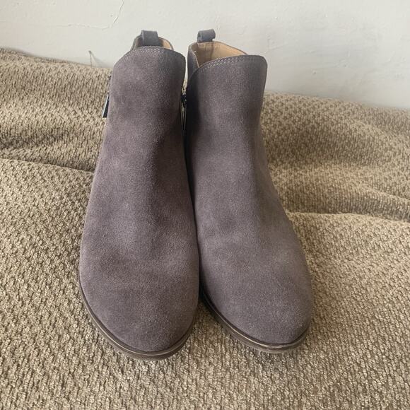 Lucky Brand Women’s 10 M 40 Brown Zipper Leather Ankle Boots Bartilino Booties - Picture 9 of 14